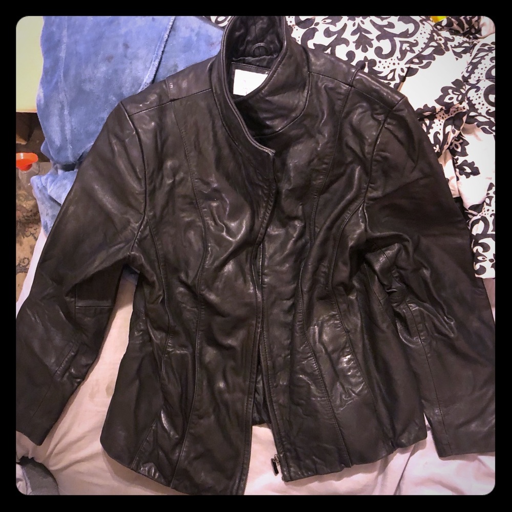 Worthington genuine lamb skin unisex jacket